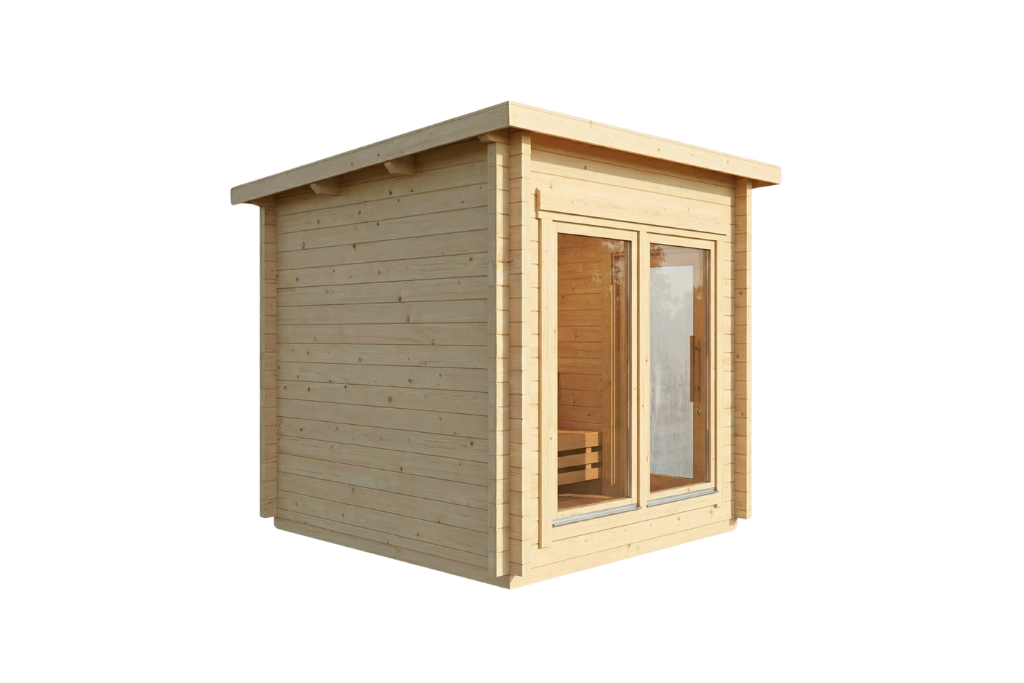 Sauna Leon A side view - Insel Saunas